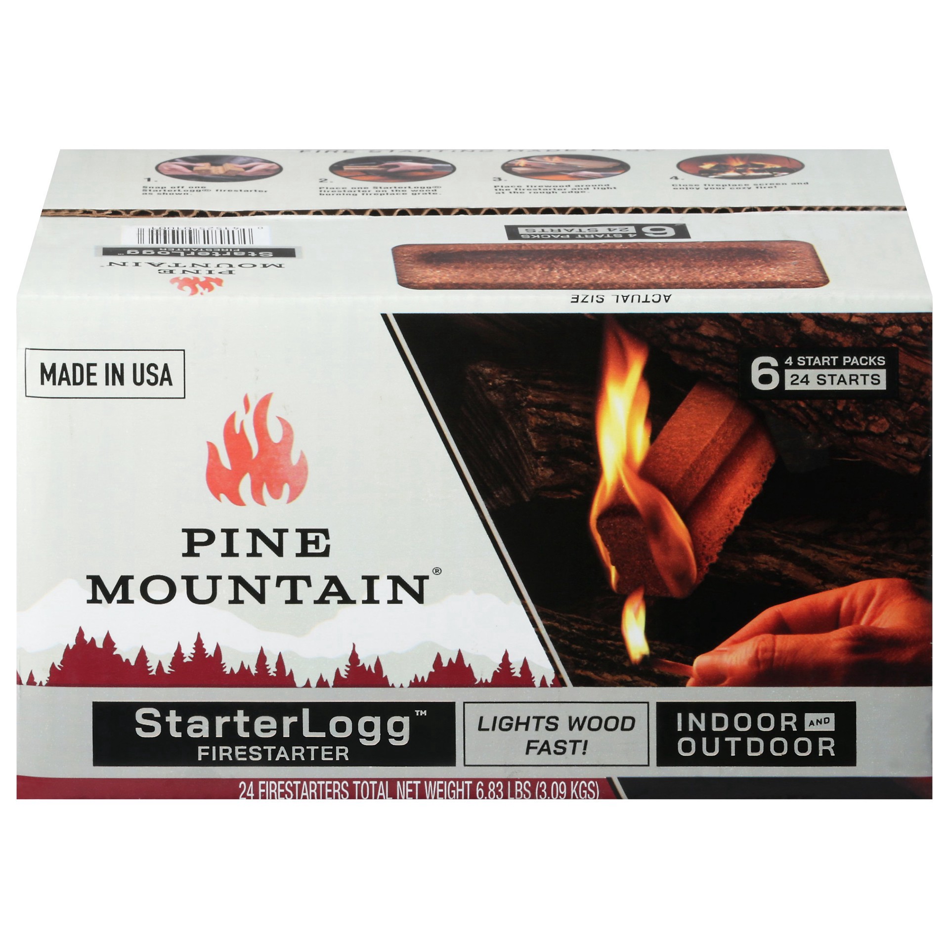 slide 1 of 8, Pine Mountain StarterLogg Fire Starter, 24 ct