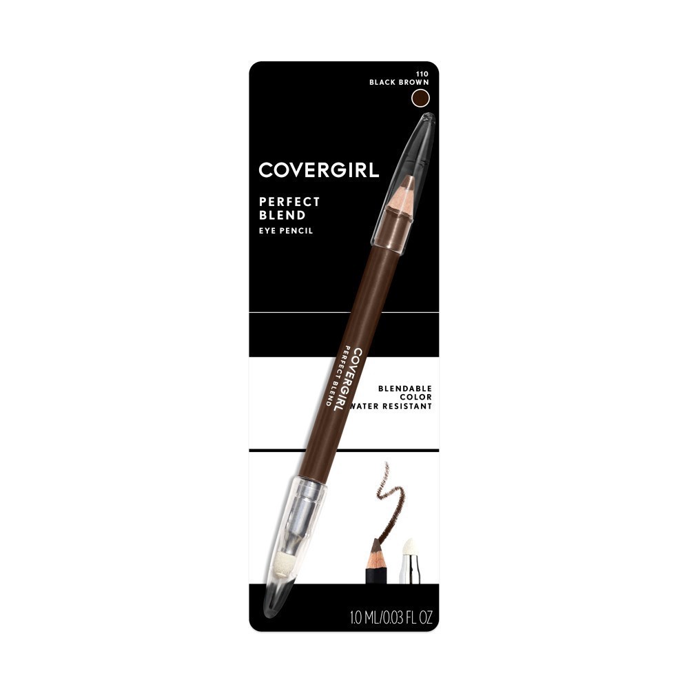 slide 6 of 21, Covergirl Perfect Blend Eye Pencil Black Brown, 1 ct