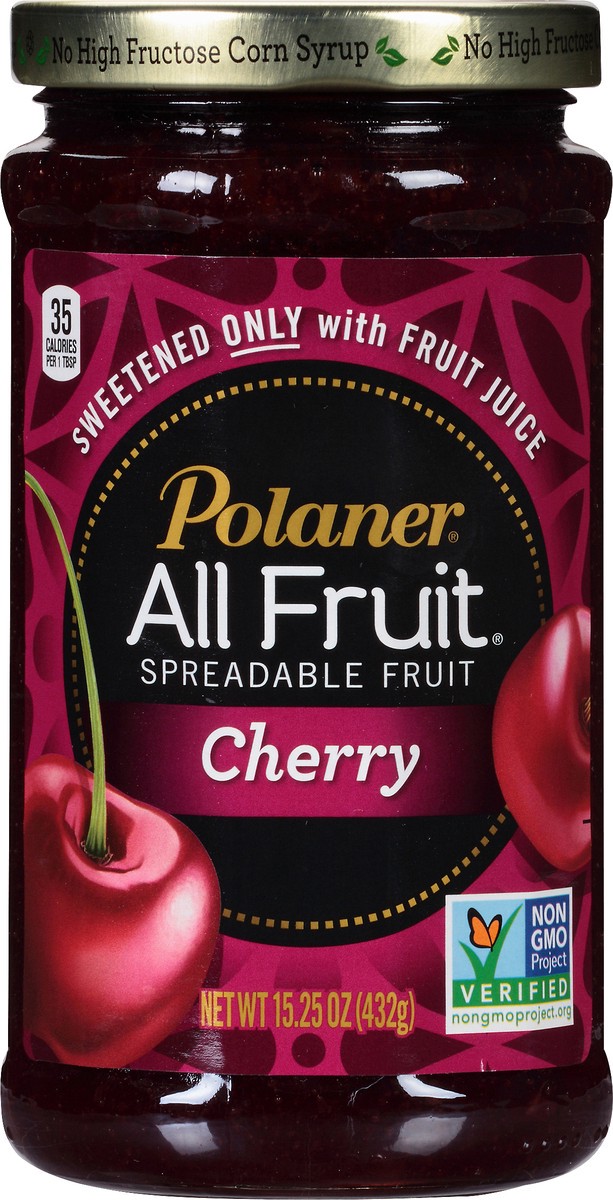 slide 7 of 8, Polaner Spreadable Fruit, Cherry, 15.25 oz