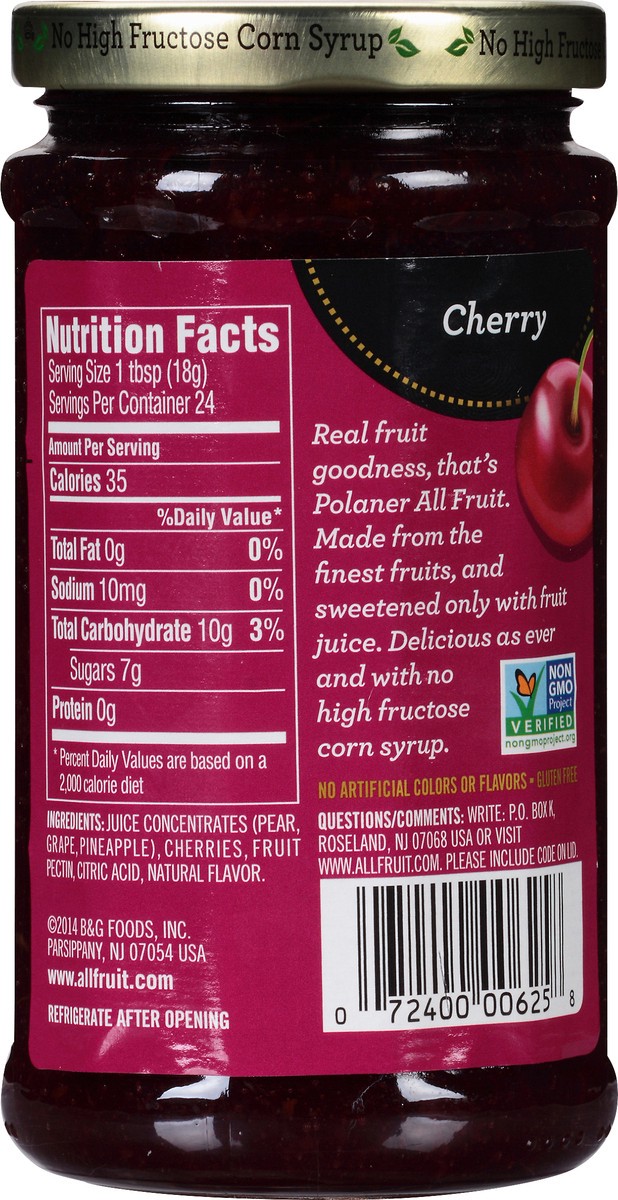 slide 4 of 8, Polaner Spreadable Fruit, Cherry, 15.25 oz