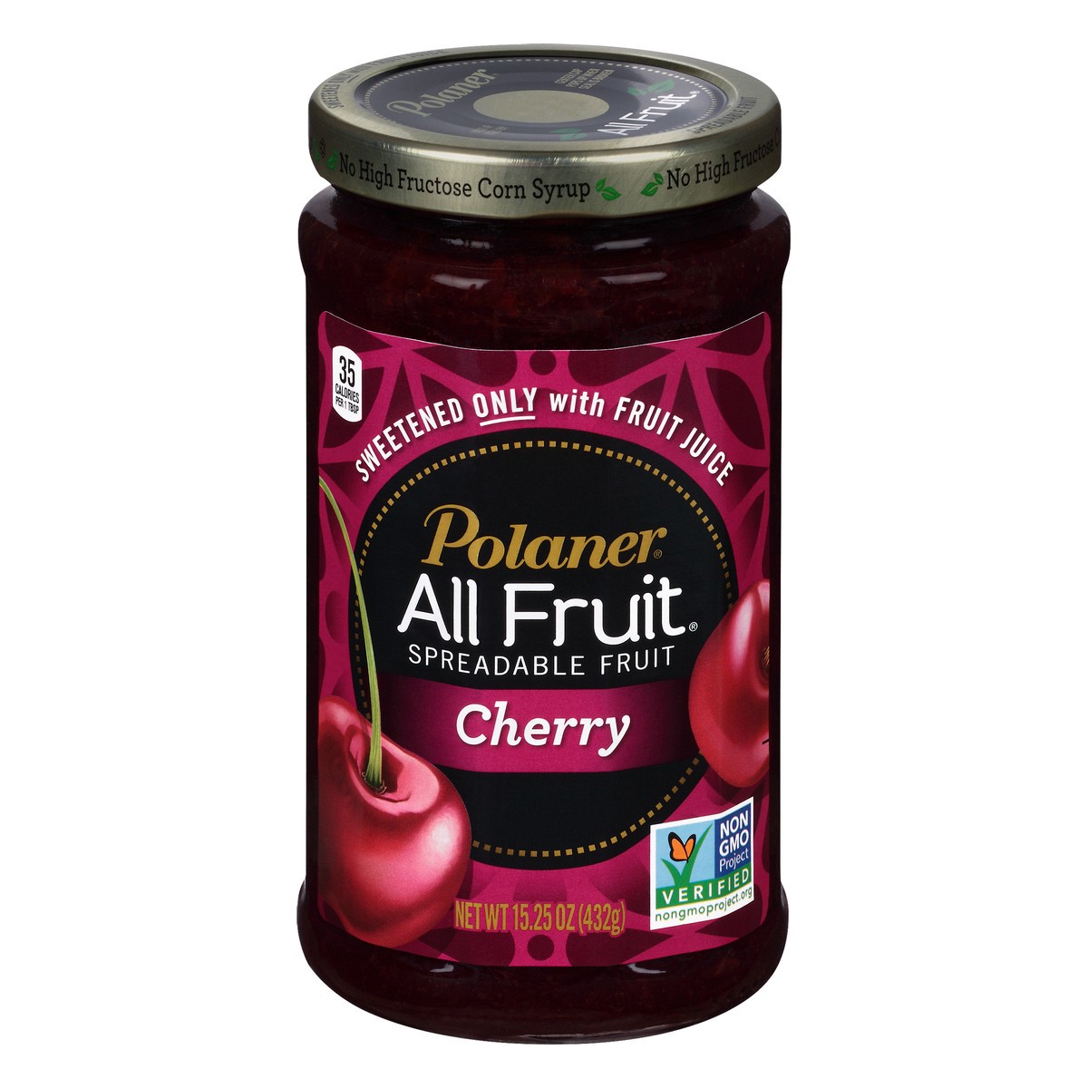 slide 1 of 8, Polaner Spreadable Fruit, Cherry, 15.25 oz