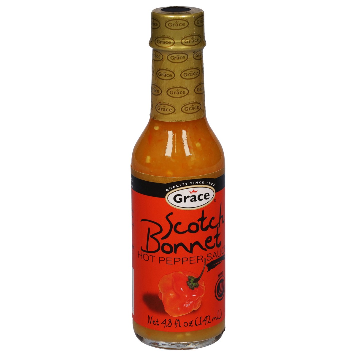 slide 5 of 9, Grace Scotch Bonnet Hot Pepper Sauce 4.8 fl oz, 4.8 fl oz