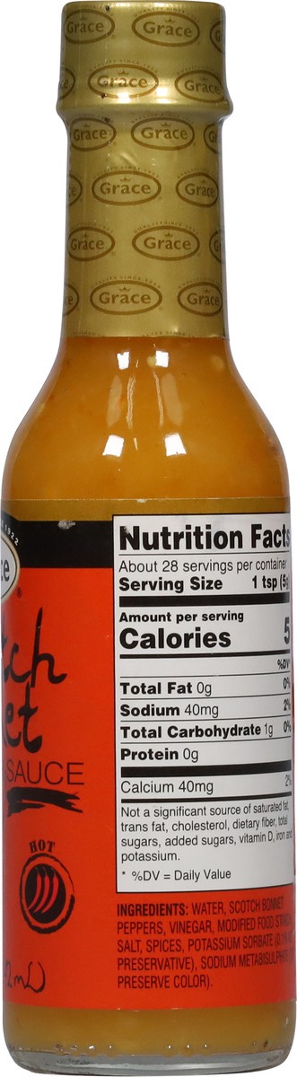 slide 8 of 9, Grace Scotch Bonnet Hot Pepper Sauce 4.8 fl oz, 4.8 fl oz