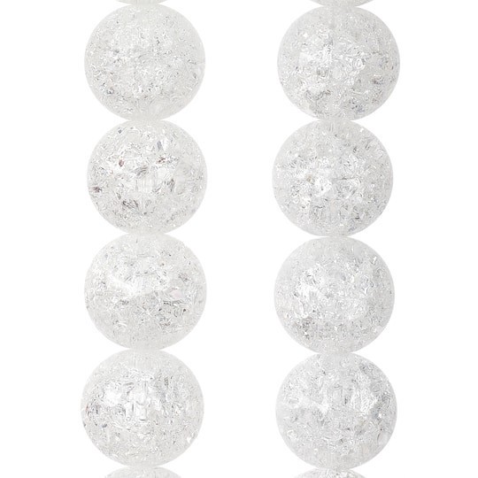 slide 1 of 3, Crystal Quartz Round Beads, 8mm By Bead Landing, 8mm