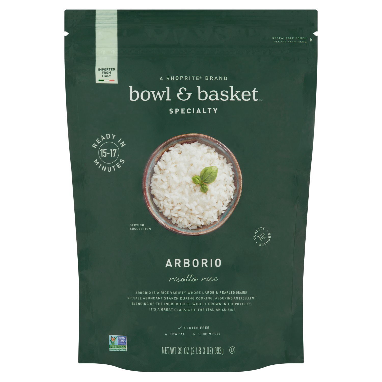 What Rice For Risotto Bowl & Basket Specialty Arborio Risotto Rice, 35 oz | Shipt