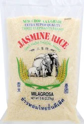 Three Elephants Milagrosa Jasmine Rice 5 lb