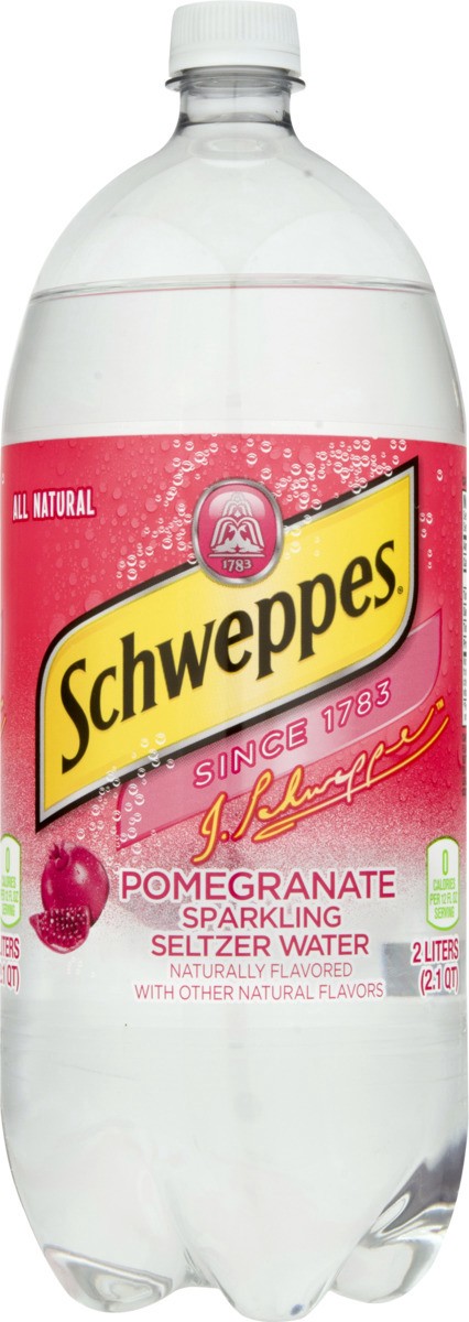 slide 4 of 9, Schweppes Pomegranate Sparkling Seltzer Water- 2 liter, 2 liter