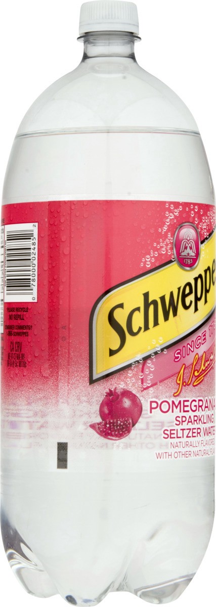 slide 9 of 9, Schweppes Pomegranate Sparkling Seltzer Water- 2 liter, 2 liter