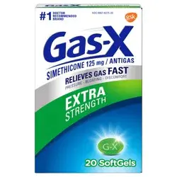 Gas-X Extra Strength Gas Relief Softgels with Simethicone 125 mg - 20 Count