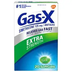 Gas-X Extra Strength Gas Relief Softgels with Simethicone 125 mg - 20 Count