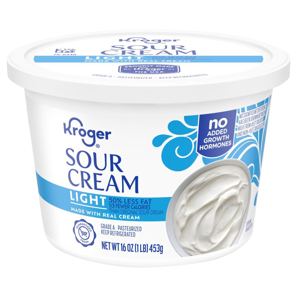 slide 3 of 4, Kroger Light Sour Cream, 16 oz