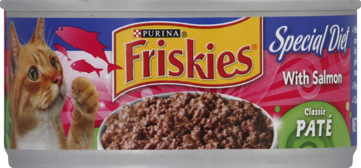 slide 2 of 3, Purina Friskies Special Diet With Salmon Classic Pate Cat Food, 5.5 oz