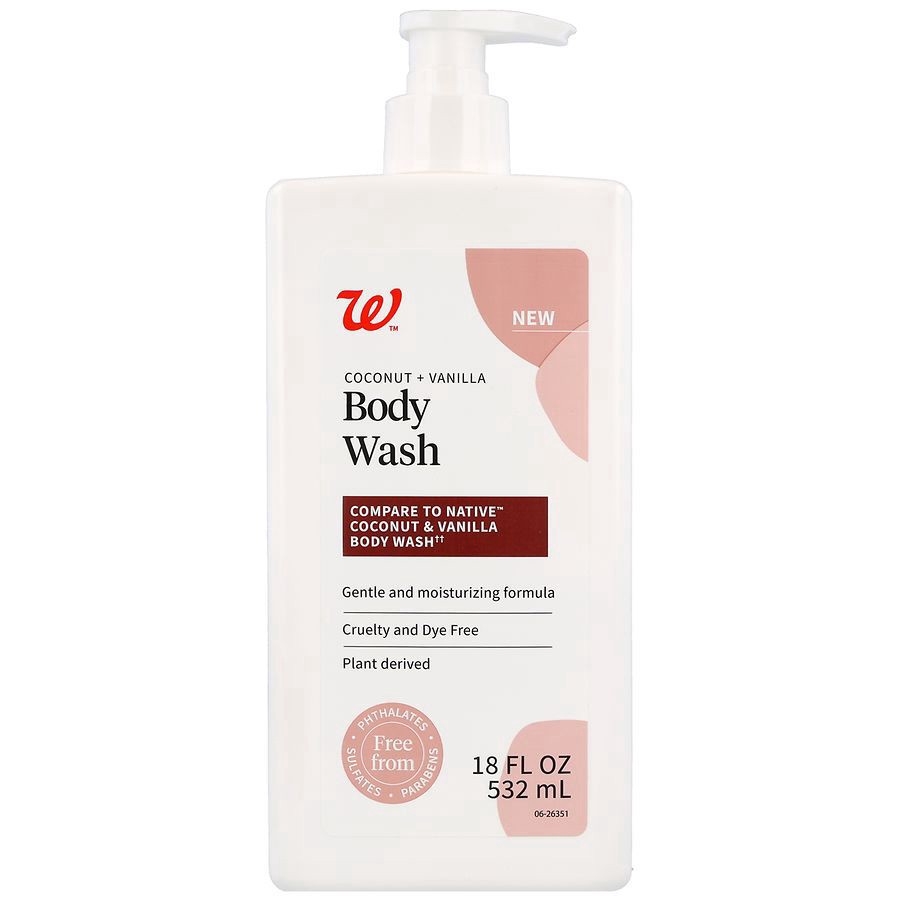 slide 1 of 5, Walgreens Body Wash Coconut + Vanilla, 18 fl oz