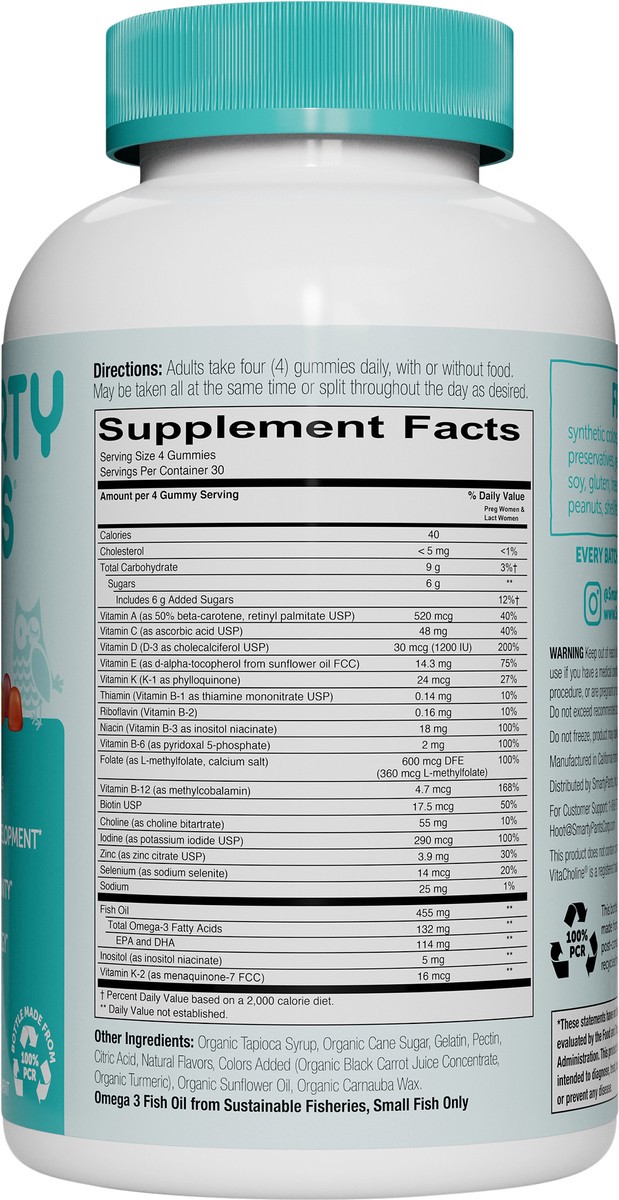 slide 2 of 8, SmartyPants Prenatal Multi & Omega-3 Fish Oil Gummy Vitamins with DHA & Folate - 120 ct, 120 ct