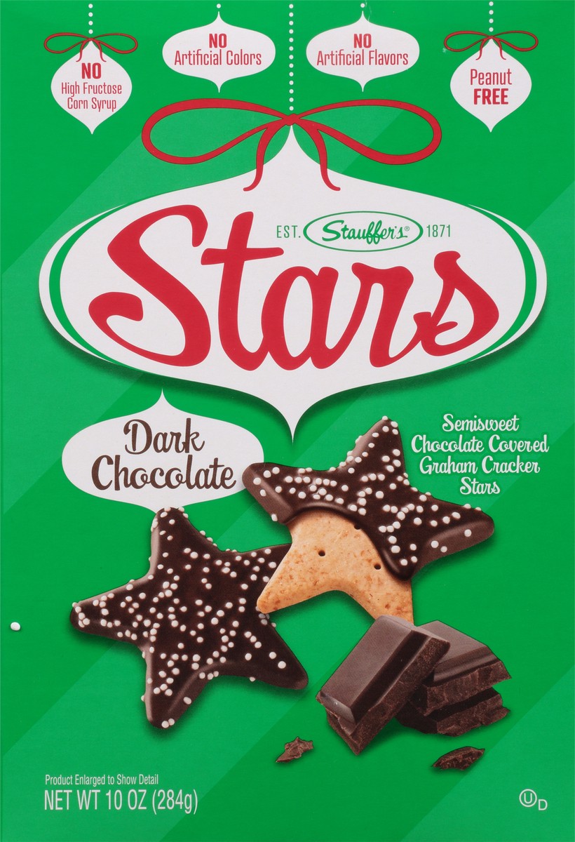slide 7 of 13, Stauffer's Dark Chocolate Graham Cracker Stars 10 oz, 10 oz