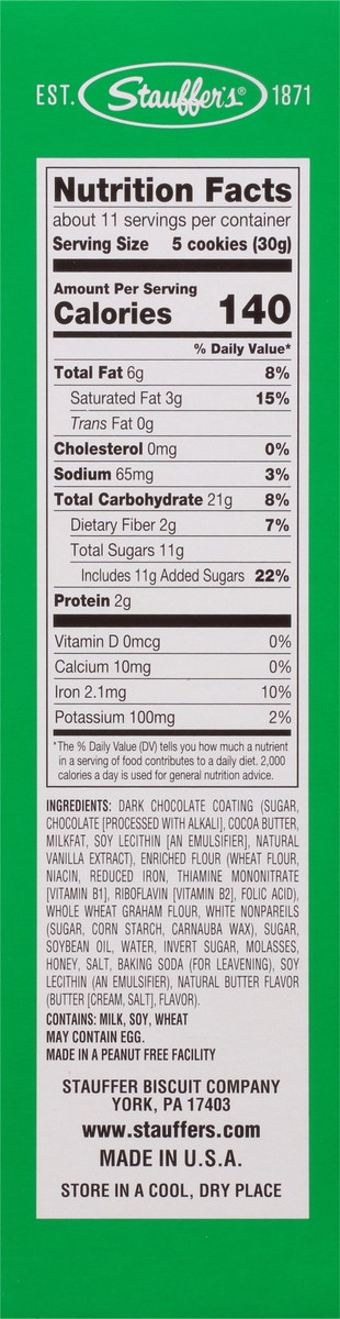 slide 6 of 13, Stauffer's Dark Chocolate Graham Cracker Stars 10 oz, 10 oz