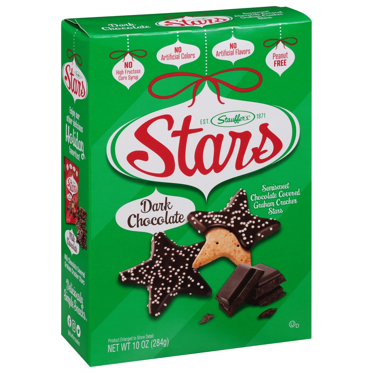 slide 2 of 13, Stauffer's Dark Chocolate Graham Cracker Stars 10 oz, 10 oz