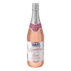 Welch's Non-Alcoholic Sparkling Rosé Grape Juice Cocktail, 25.4 fl oz Bottle