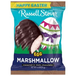 RUSSELL STOVER Easter Marshmallow Dark Chocolate Easter Egg, 1.3 oz.