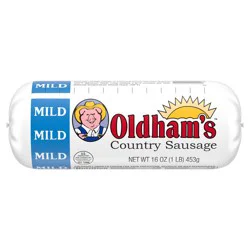 Odom''s Tennessee Pride Oldham''s Mild Country Sausage, Breakfast Sausage Roll, 16 oz