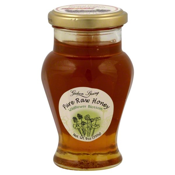 slide 1 of 1, Gideon Spring Honey - Pure Raw Wildflower Blossom, 9 oz