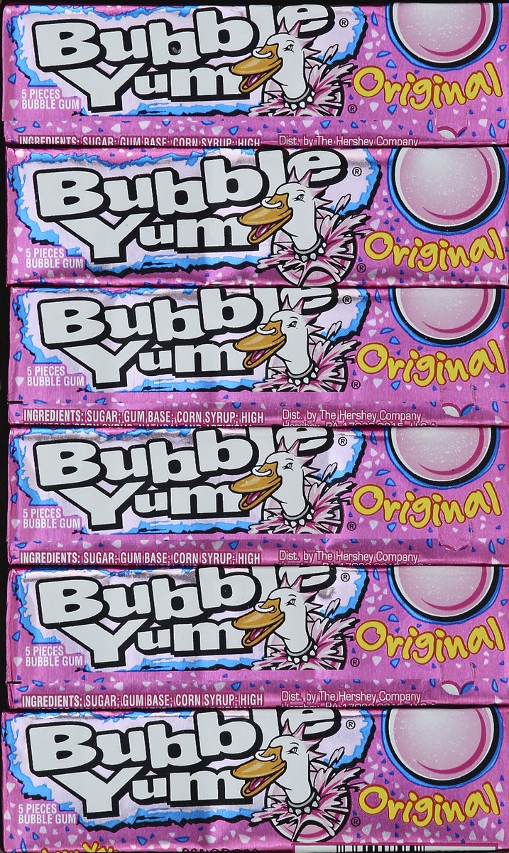 slide 4 of 4, BUBBLE YUM Original Chewy, Bubble Gum Packs, 1.4 oz (18 Count), 18 ct