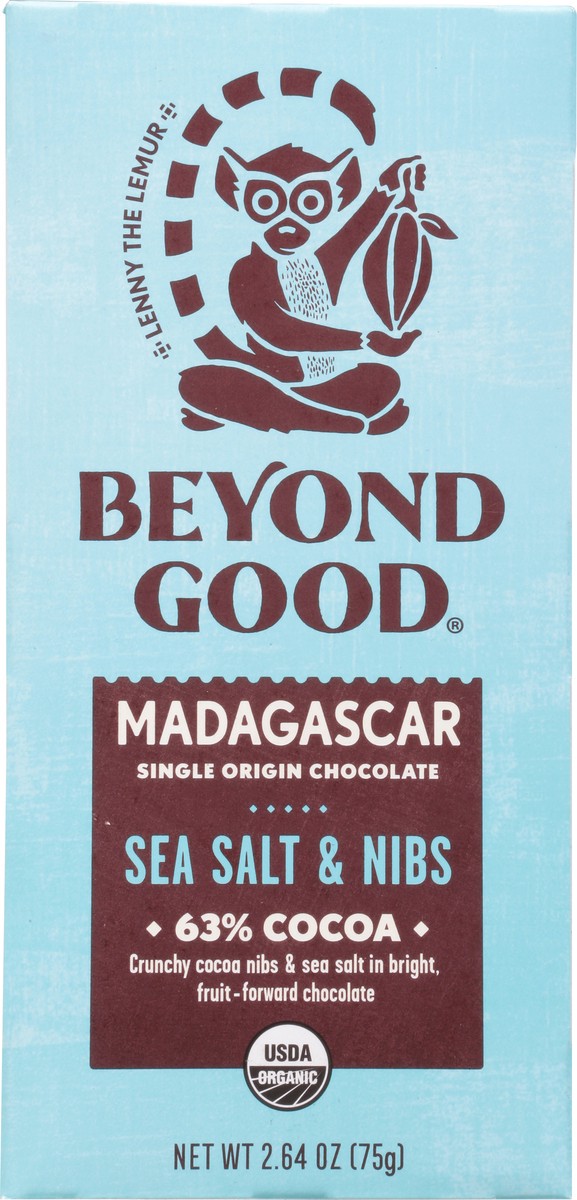 slide 6 of 13, Beyond Good 63% Cocoa Madagascar Sea Salt & Nibs Single Origin Chocolate 2.64 oz, 2.64 oz