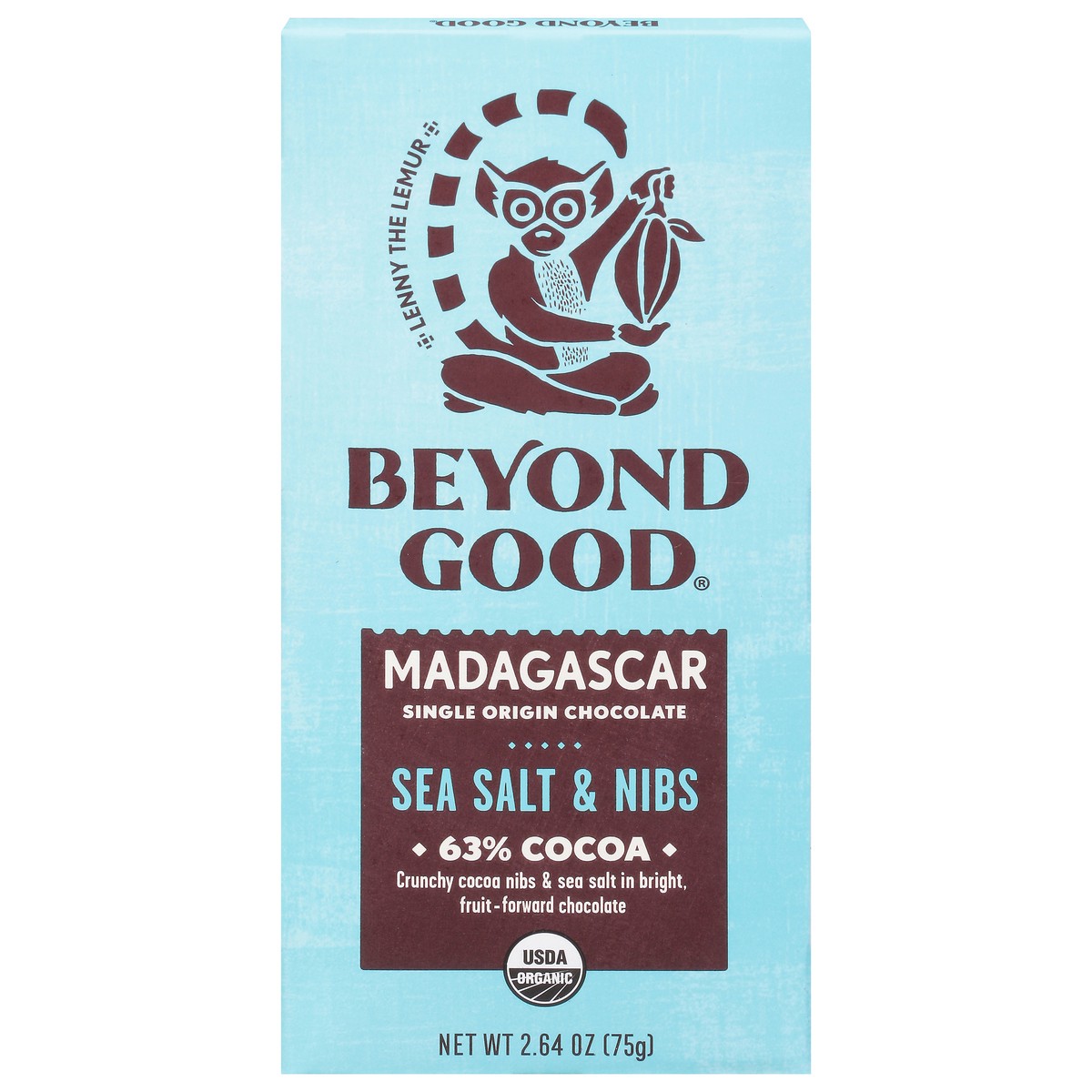 slide 10 of 13, Beyond Good 63% Cocoa Madagascar Sea Salt & Nibs Single Origin Chocolate 2.64 oz, 2.64 oz