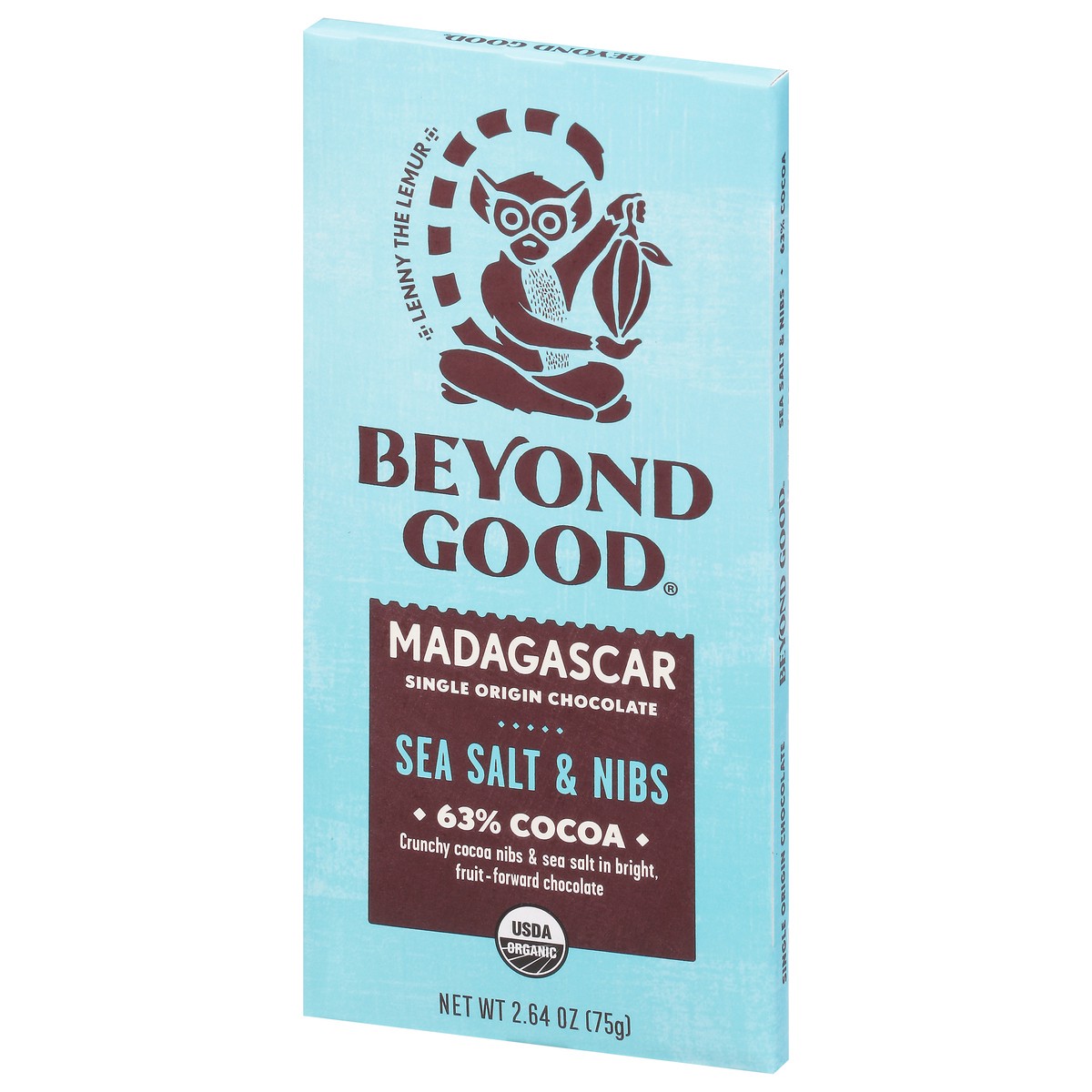 slide 11 of 13, Beyond Good 63% Cocoa Madagascar Sea Salt & Nibs Single Origin Chocolate 2.64 oz, 2.64 oz