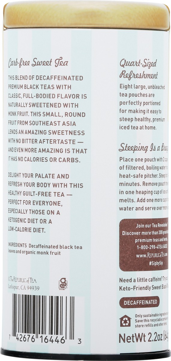 slide 6 of 9, The Republic of Tea Decaf Black Sweet Tea 2.2 oz Canister, 2.2 oz
