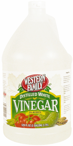 slide 1 of 1, Western Family Distilled White Vinegar, 128 oz