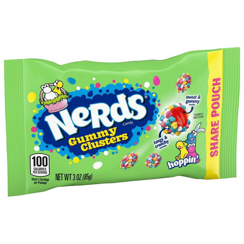 slide 4 of 4, Nerds Hoppin' Gummy Clusters Candy Share Pouch 3 oz, 3 oz