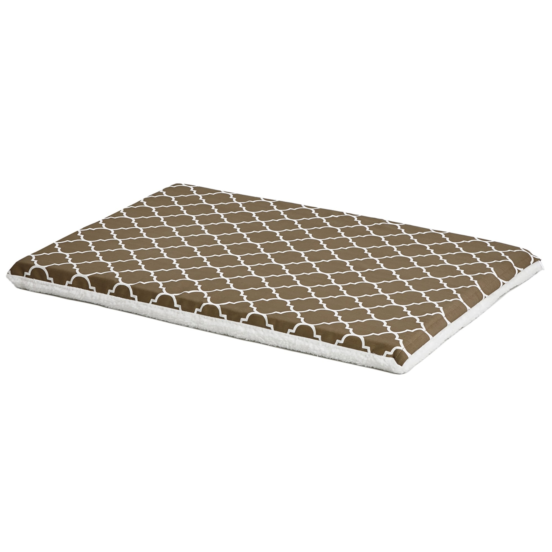 slide 1 of 1, Midwest QuietTime Defender Series Reversible Crate Brown Mat for Dogs, LG