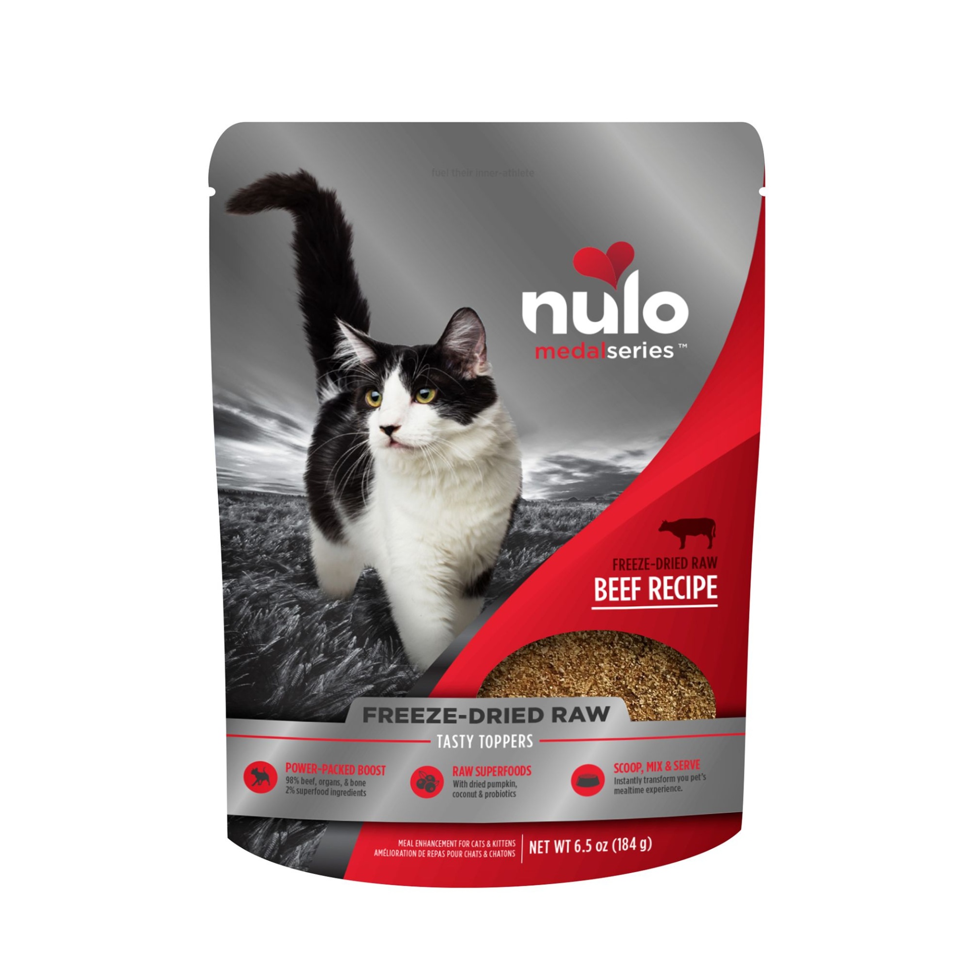 slide 1 of 1, Nulo MedalSeries Dry Cat Food Topper - , Beef, 6.5 oz