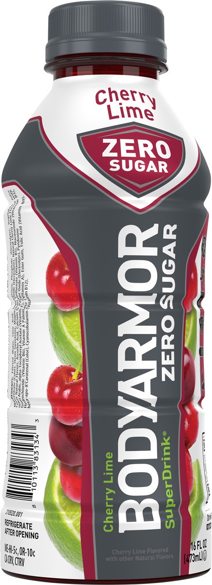 slide 9 of 13, BODYARMOR Zero Sugar Cherry Lime Bottle- 16 fl oz, 16 fl oz