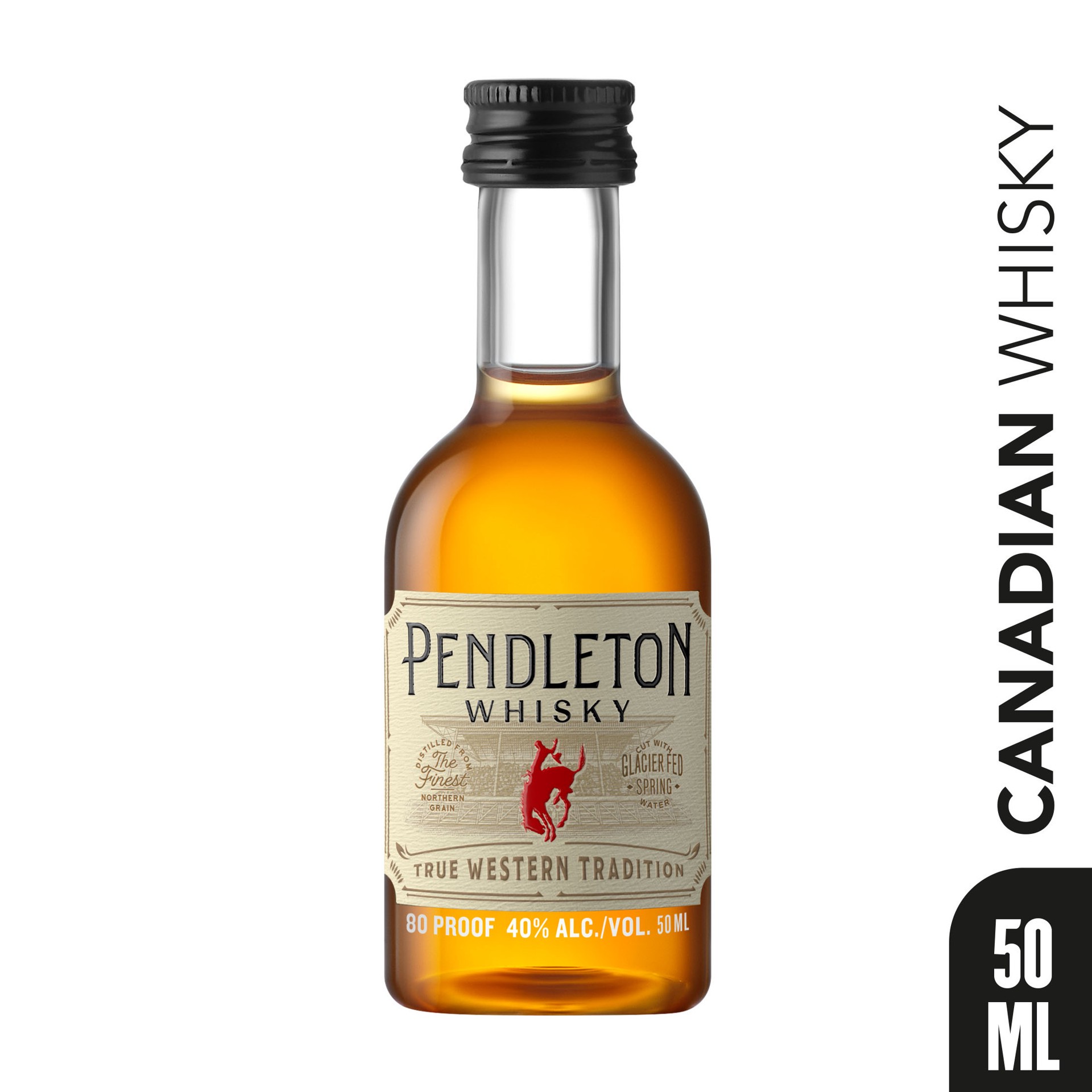 slide 5 of 5, Pendleton Original Canadian Whiskey 80 Proof (50 ml), 1 ct