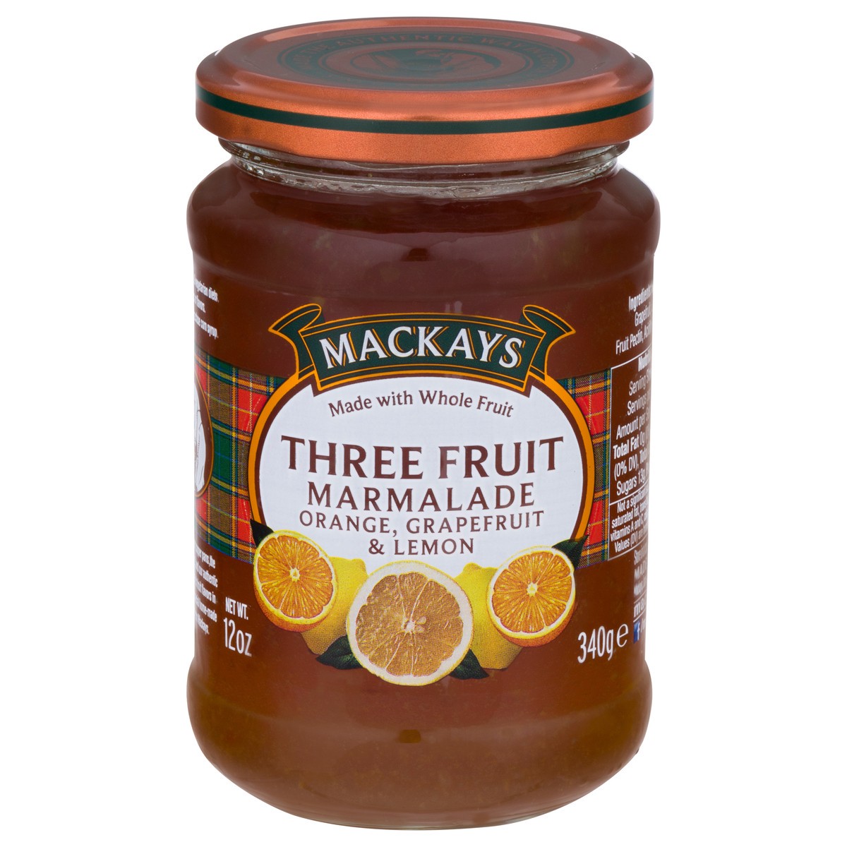 slide 1 of 12, Mackays Three Fruit Marmalade 12 oz, 12 oz