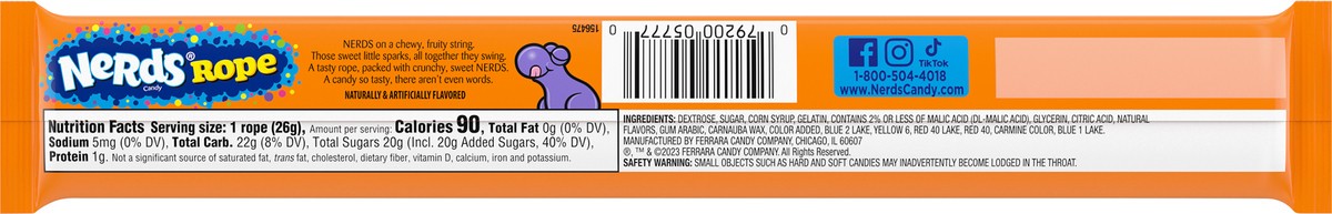slide 2 of 9, Nerds Spooky Rope Candy 0.92 oz, 0.92 oz
