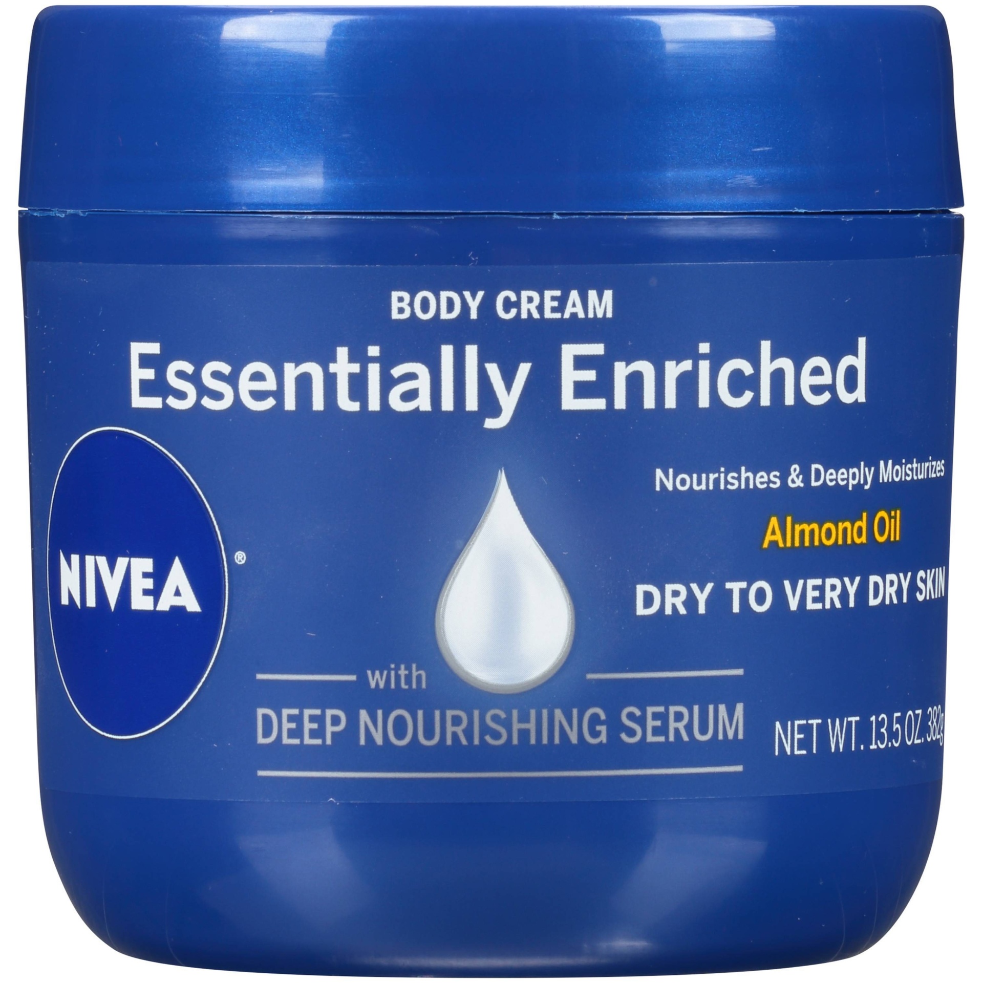 slide 1 of 2, Nivea Essentially Enriched Body Cream Almond Oil, 13.5 oz