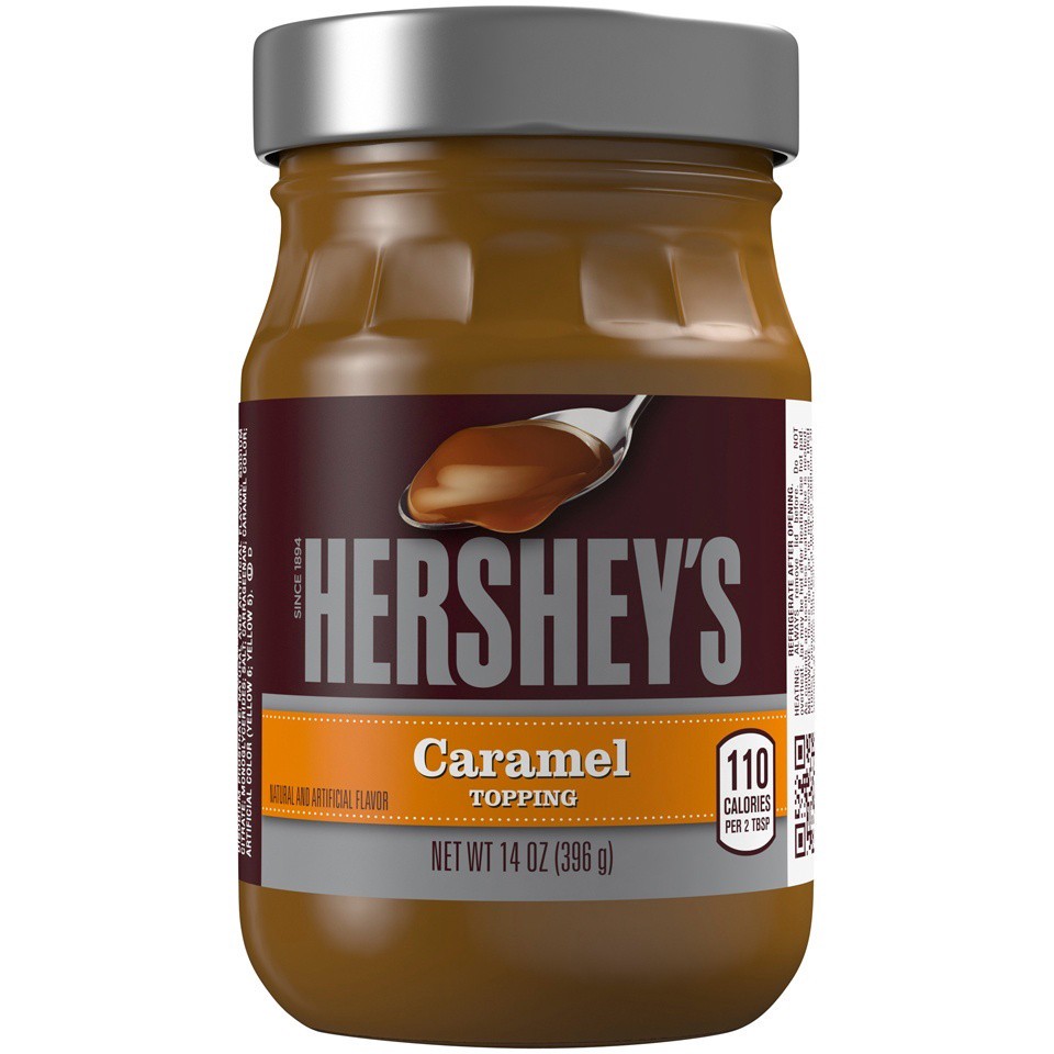 slide 1 of 2, Hershey's Caramel Topping, 14 oz
