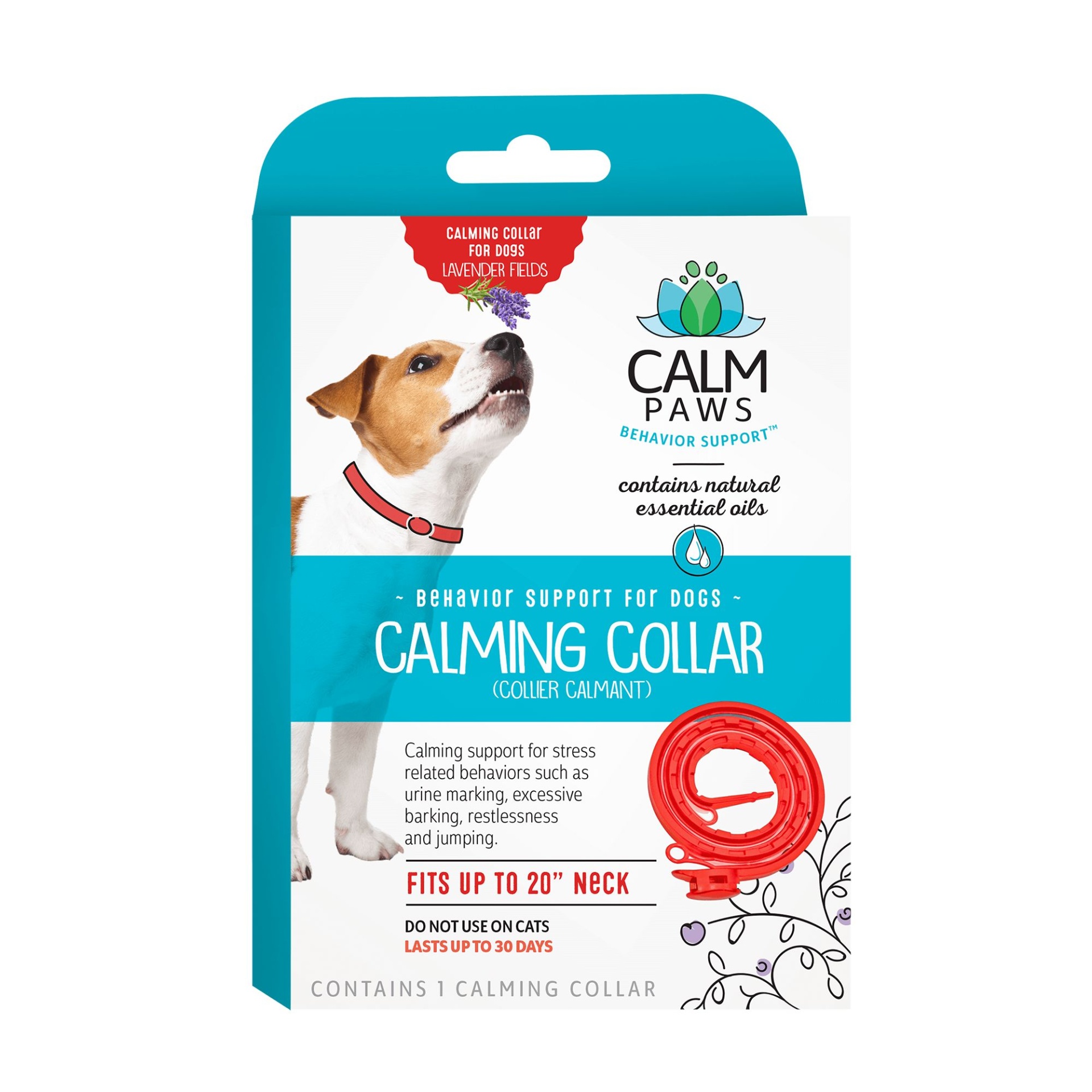 slide 1 of 1, 21st Century Essential Pet 21St Century Calm Paws Behavior Support Calming Dog Collar, 1 ct