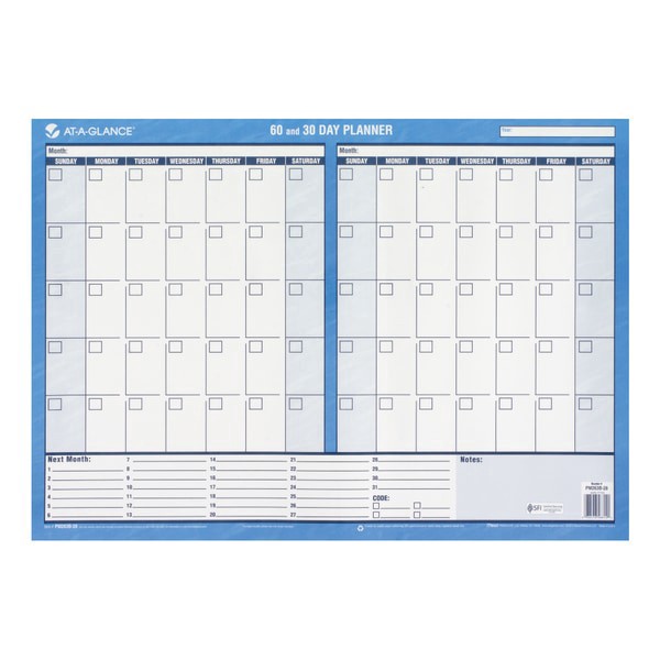 slide 2 of 2, At-A-Glance Undated Monthly Wall Planner, 1 ct
