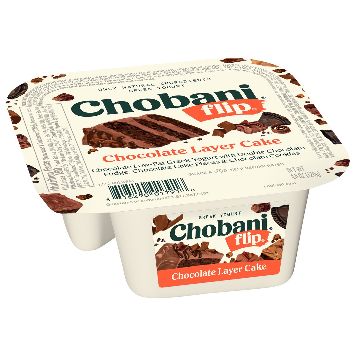 slide 5 of 9, Chobani Flip Greek Chocolate Layer Cake Yogurt 4.5 oz, 4.5 oz