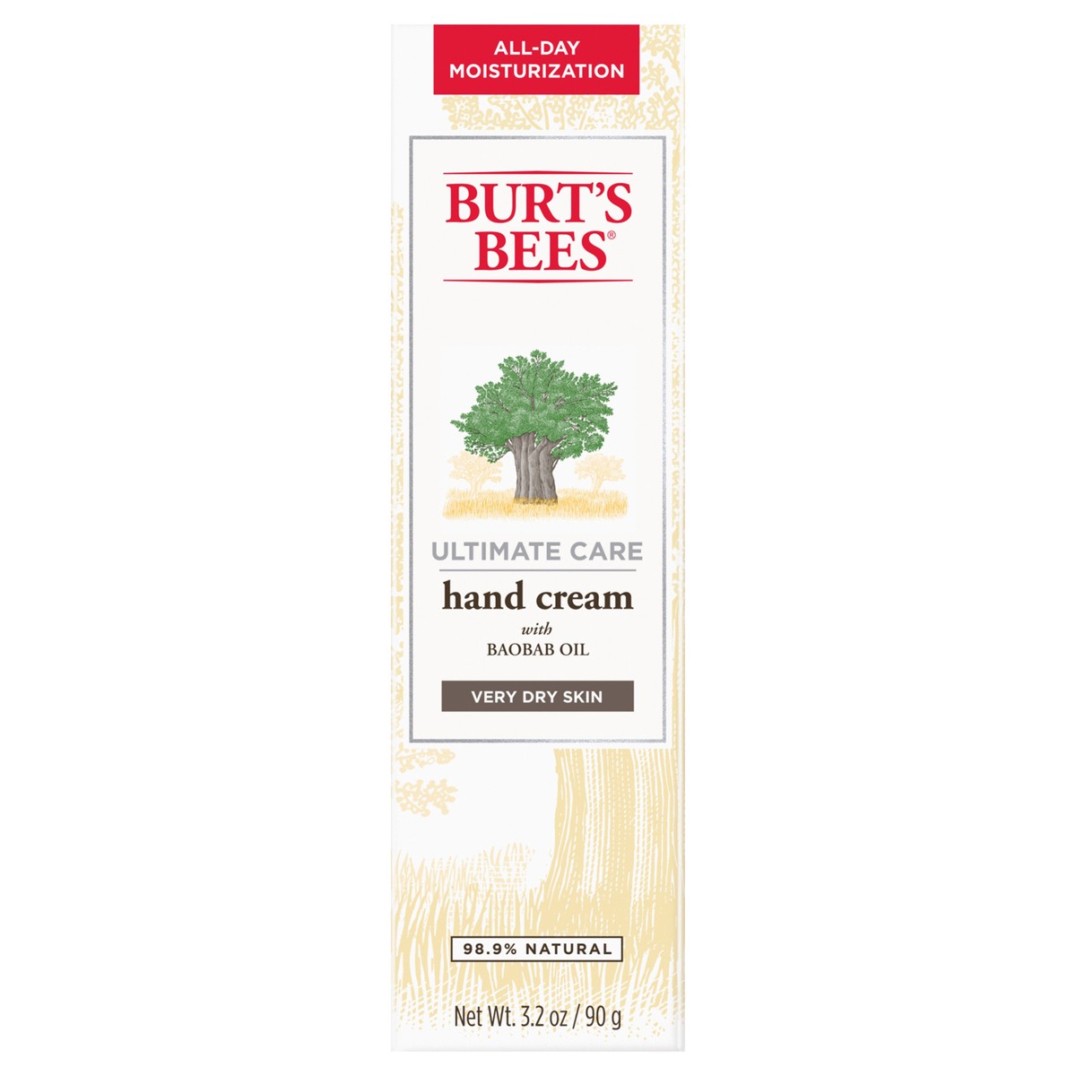 slide 1 of 3, Burt's Bees Very Dry Skin Hand Cream with Baobab Oil 3.2 oz, 3.2 oz