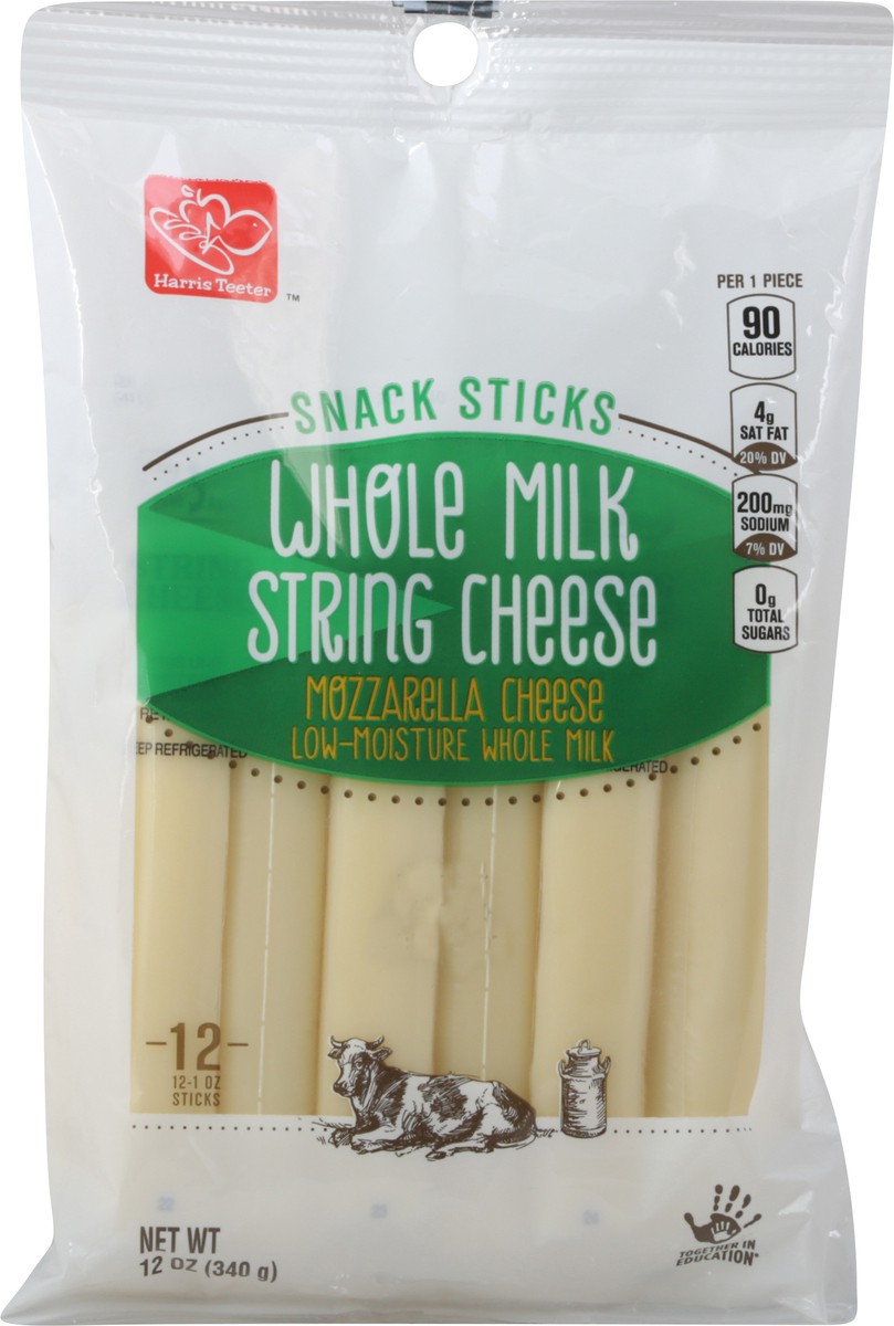 slide 6 of 9, Harris Teeter Whole Milk String Cheese, 1 ct