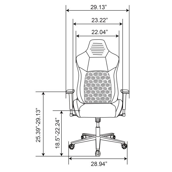slide 6 of 10, Rs Gaming Vertex Ergonomic Faux Leather High-Back Gaming Chair, Black, Bifma Compliant, 1 ct