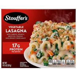 Stouffer's Vegetable Lasagna, Single Serve, Veggie Lasagna, Single Frozen Meals