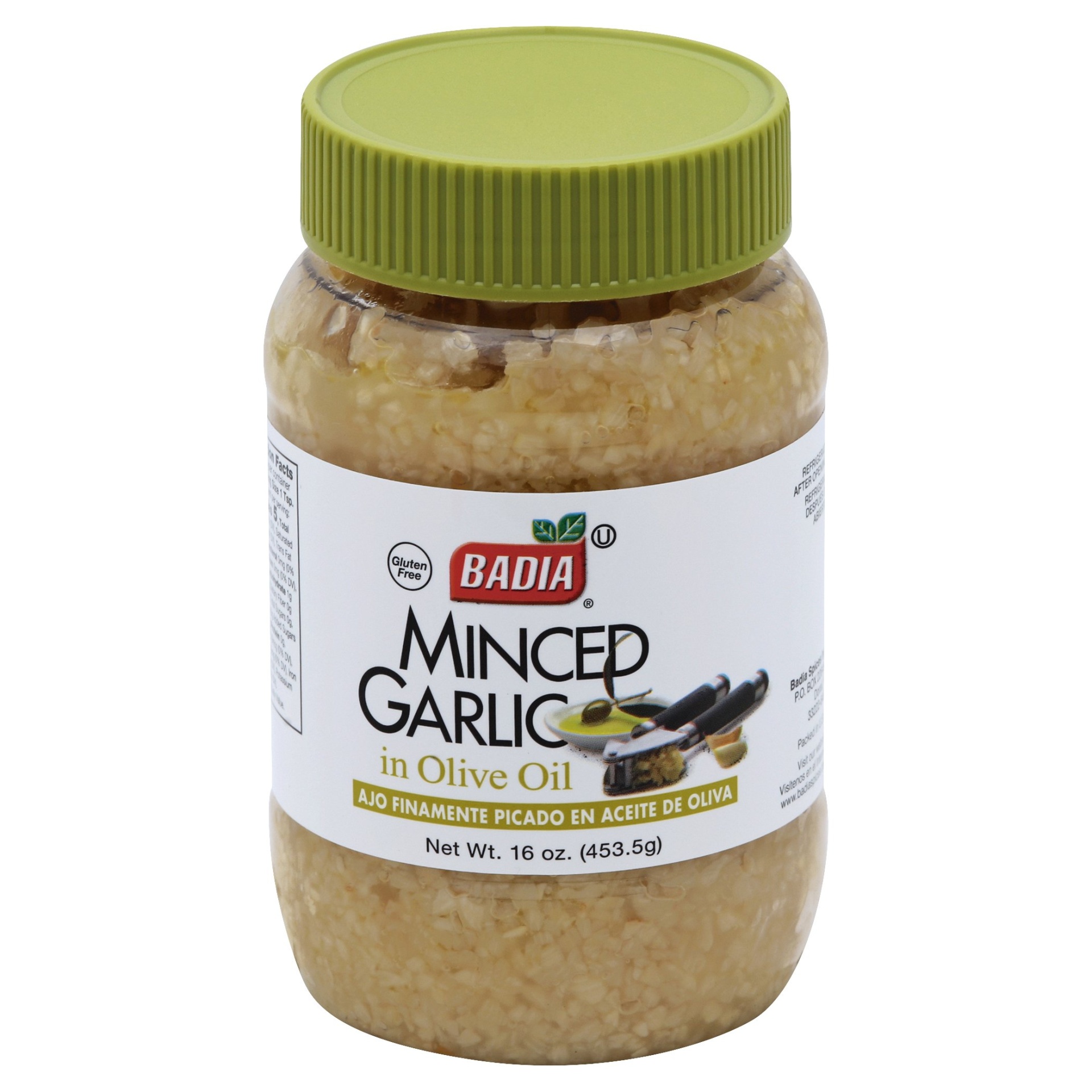 slide 1 of 1, Badia Minced Garlic in Olive Oil, 16 oz