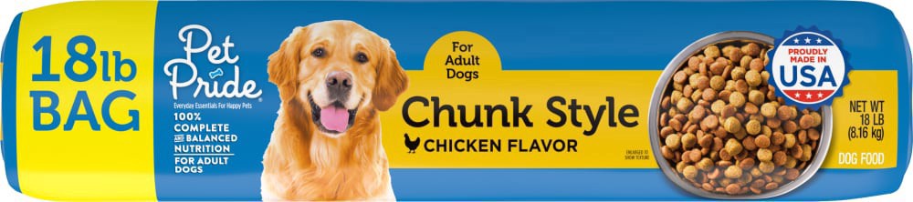 slide 2 of 3, Pet Pride Chunk Style Flavor Dog Food, 18 lb