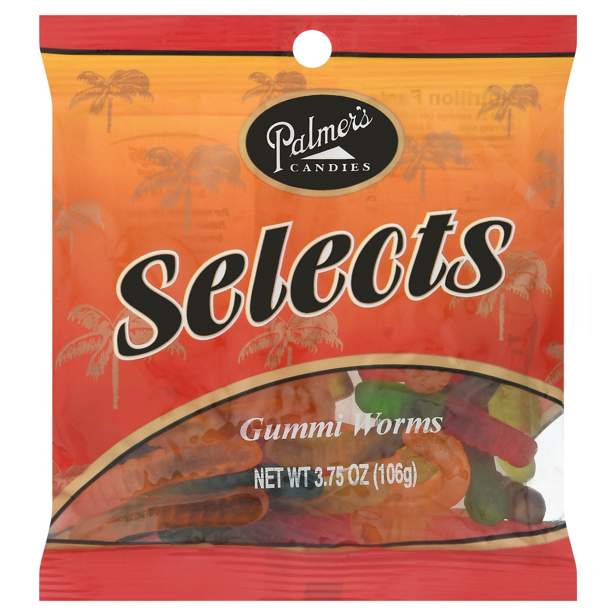 slide 1 of 11, Palmer Selects6 Gummi Worms, 3.75 oz